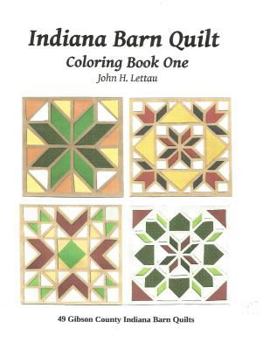 Paperback Indiana Barn Quilt Coloring Book One Book