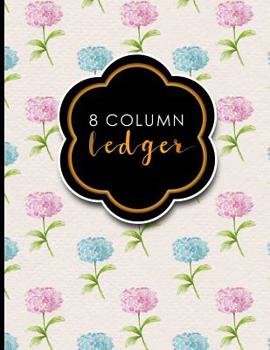 8 Column Ledger: Record Book, Accounting Note Pad, Ledger Books For Bills, Grey Cover, 8.5" x 11", 100 pages (8 Column Ledgers) (Volume 52)