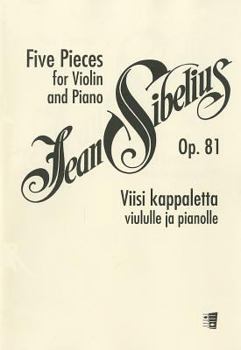 Paperback Five Pieces, Op. 81: For Violin and Piano Book
