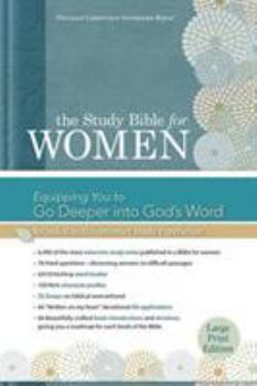 Hardcover The Study Bible for Women: HCSB Large Print Edition, Printed Hardcover [Large Print] Book