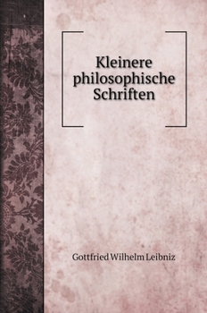 Hardcover Kleinere philosophische Schriften [German] Book