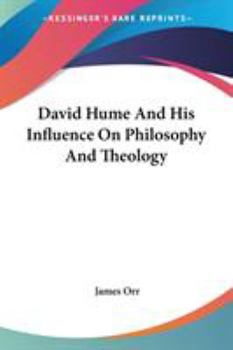 Paperback David Hume And His Influence On Philosophy And Theology Book