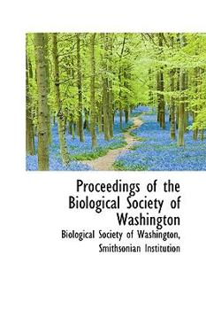 Paperback Proceedings of the Biological Society of Washington Book