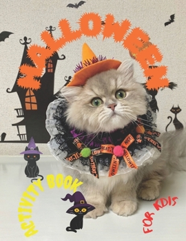 Paperback Halloween Activity Book for Kids: ages 3-8, Coloring, Dot to Dot, Mazes, Puzzles and More. Book