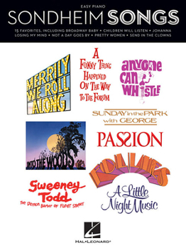 Paperback Sondheim Songs, Easy Piano Book