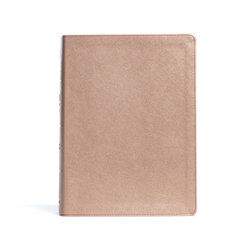 Imitation Leather CSB Study Bible, Rose Gold Leathertouch Book