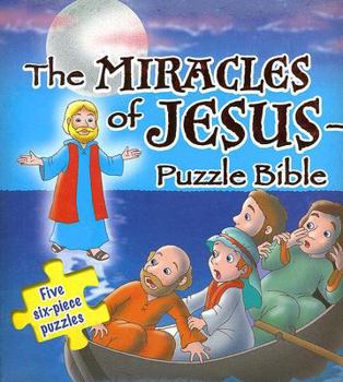 Hardcover The Miracles of Jesus Puzzle Bible Book