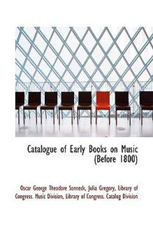 Catalogue of Early Books on Music