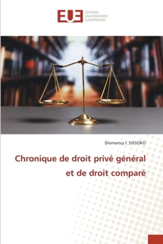 Paperback Chronique de droit privé général et de droit comparé [French] Book