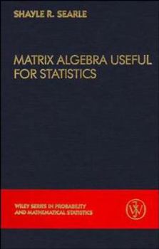 Hardcover Matrix Algebra Useful for Statistics Book