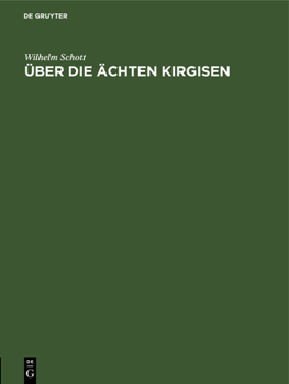 Hardcover Über Die Ächten Kirgisen [German] Book