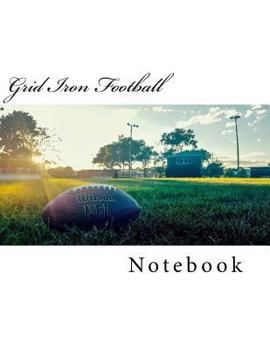 Paperback Grid Iron Football Notebook Book