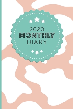 2020 Monthly Diary : 1 Year, January to December, UK Schedule and Appointment Planner for Goal Setting and Reflection with a Pink Animal Print Design