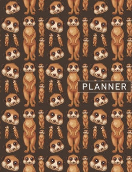 Planner: Meerkat 2 Year Weekly Planning Organizer | 2020 - 2021 | January 20 - December 21 | Writing Notebook | Productive Datebook Calendar Schedule | Plan Days, Set Goals & Get Stuff Done