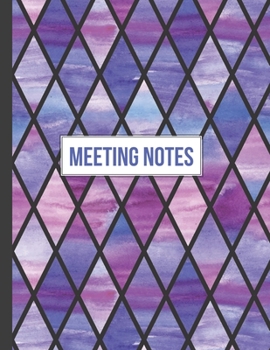 Meeting Notes: Detailed meeting notes journal for recording meeting minutes with detailed sections to keep track of attendees and action items. Cover(28)