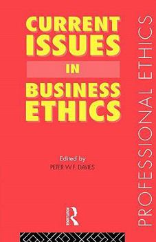 Paperback Current Issues in Business Ethics Book