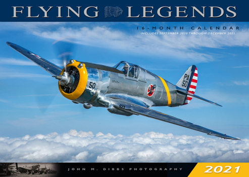 Calendar Flying Legends 2021: 16 Month Calendar - September 2020 Through December 2021 Book