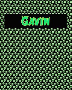 120 Page Handwriting Practice Book with Green Alien Cover Gavin: Primary Grades Handwriting Book