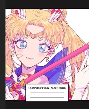 Notebook: Anime Japan Sailor Moon Soft Glossy Cover Graph Paper Pages Book 7.5 x 9.25 Inches 110 Pages