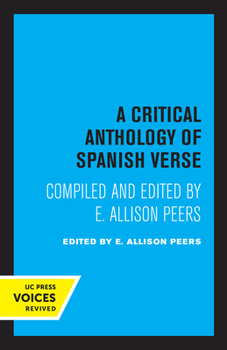 Paperback A Critical Anthology of Spanish Verse Book