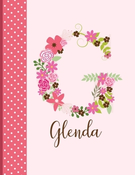 Paperback Glenda: Monogrammed Personalized Lined Journal with Inspirational Quotes Book