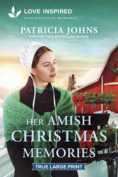 Paperback Her Amish Christmas Memories: An Uplifting Inspirational Romance [Large Print] Book