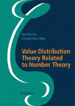 Hardcover Value Distribution Theory Related to Number Theory Book