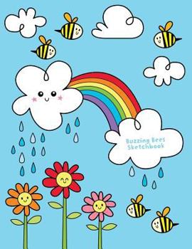 Paperback Buzzing Bees Sketchbook: Jumbo Drawing Pad For Sketching, Doodling And Coloring Book