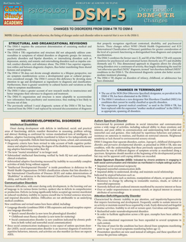 Cards Dsm-5 Overview of Dsm-4 Changes Book