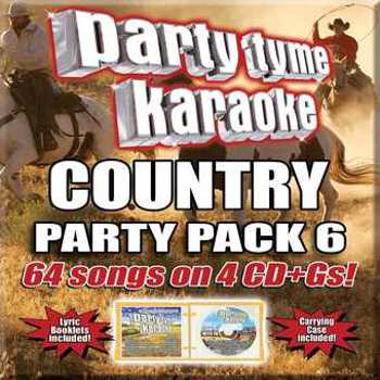 Music - CD Party Tyme Karaoke - Country Party Pack 6 (4 CD)(6 Book