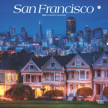 Calendar San Francisco 2025 12 X 24 Inch Monthly Square Wall Calendar Plastic-Free Book