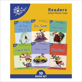 Paperback Phonic Books Dandelion Readers Set 3 Units 1-10 (Alphabet code, blending 4 and 5 sound words): Decodable books for beginner readers Alphabet code, ble Book