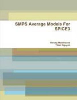 Paperback SMPS Average Models FOR SPICE3 Book