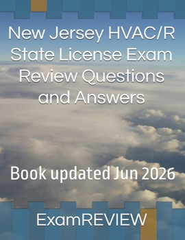 Paperback New Jersey HVAC/R State License Exam Review Questions and Answers Book