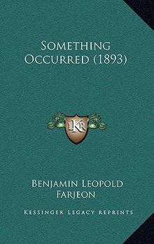 Paperback Something Occurred (1893) Book