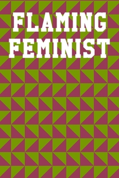 Flaming Feminist: Graph Paper Notebook 6”x9” 120 Pages