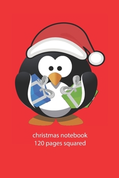 Paperback christmas notebook 120 pages squared: christmas penguin notebook squared christmas diary christmas booklet christmas recipe book penguin notebook chri Book