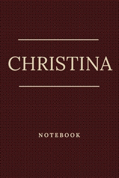 Paperback Christina's Notebook: Personalised Custom notebook for Christina: Beautiful marble effect notebook notepad jotter - makes a special personal Book