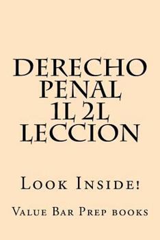 Paperback Derecho Penal 1L 2L Leccion: Look Inside! Book