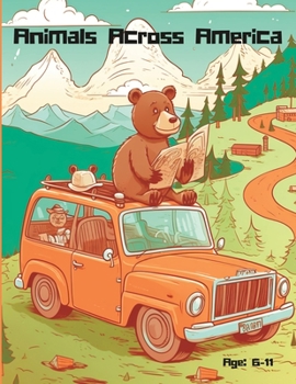 Paperback Animals Across America: Coloring Adventure Book