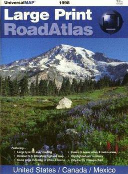 Map Road Atlas Large Print 1998 Book