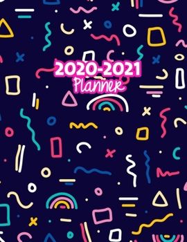 2020-2021 Planner: Two Year Calendar Organizer and Goal Journal | January 2020 - December 2021 Daily, Weekly and Monthly Planner Book with Back Sticker Expression Wall for 2 Years | Design Code 10012