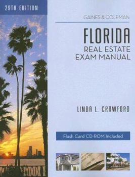 Paperback Florida Real Estate Exam Manual [With CDROM] Book