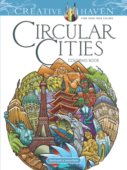 Paperback Creative Haven Circular Cities Coloring Book