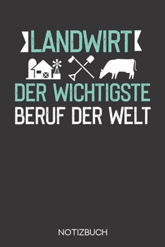 Landwirt - der wichtigste Beruf der Welt: Notizbuch mit 120 Karierten Seiten im Format A5 (6x9 Zoll) (German Edition)