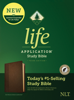 Imitation Leather NLT Life Application Study Bible, Third Edition (Leatherlike, Dark Brown/Brown, Indexed) Book
