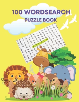 100 wordsearch puzzle book: word search game for kid age 4-8 large print 8.5*11 inches 110 pages Activities&Games