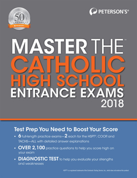 Paperback Master the Catholic High School Entrance Exams 2018 Book