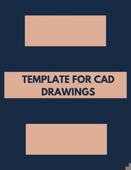 Paperback Template For CAD Drawings: Sketch Paper Pad Book