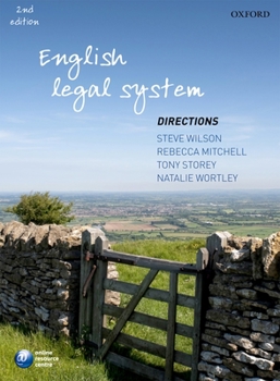 Paperback English Legal System Directions Book